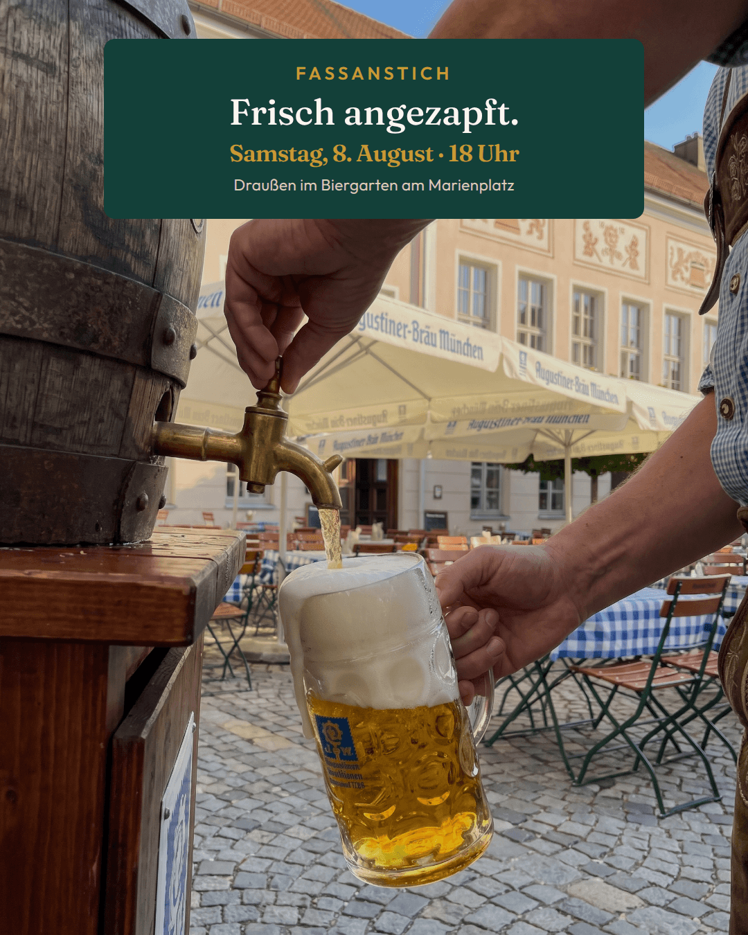 Social Post für den Zieglerbräu Fassanstich